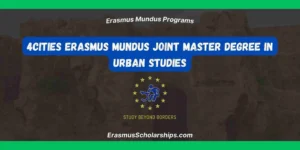 4CITIES Erasmus Mundus Joint Master Degree in Urban Studies